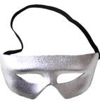 METALLIC EYE MASK SILVER